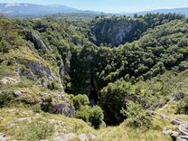 Viewpoint over collapse dolines