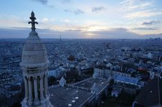 Evening view from Sacré-Cœur de Montmartre Coeur