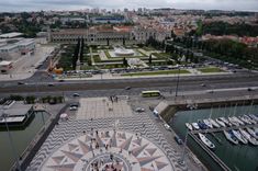 View on Jerónimos Monastery from Padrão dos Descobrimentos